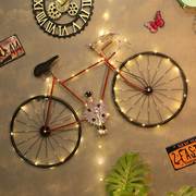 复古工业风自行车挂饰创意，墙面墙上装饰品，酒吧饭店墙壁背景墙挂件