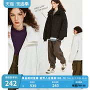 cone2023冬季保暖加厚工装，连帽棉衣棉服美式复古外套上衣女