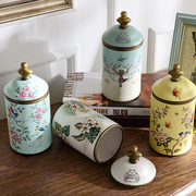 欧式美式陶瓷储物罐摆件家居，摆设饰品创意带盖将军，罐客厅收纳罐