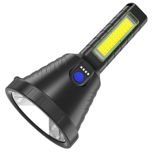 强光手电筒USB可充电户外多功能远射1000高亮LED聚光探照灯高流明