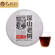 老同志 海湾茶业 普洱茶 熟茶 2021年 211批 深山老树 茶饼 500克