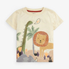 男童狮子恐龙印花短袖T恤宝宝纯棉上衣儿童打底半袖婴儿夏装汗衫8
