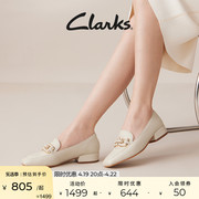 clarks其乐赛伦系列女鞋，秋季通勤女鞋乐福，鞋舒适单鞋豆豆鞋