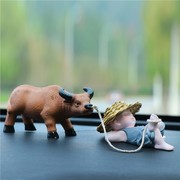 中国风水牛摆件创意微景观小马装饰品盆景假山摆饰造景桌面小动物