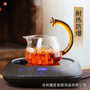 网红耐热玻璃宫灯半自动茶具套装磁吸泡茶壶盖碗创意懒人泡茶器