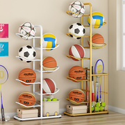 篮球收纳架家用室内球架排球羽毛球拍儿童篮球架筐健身器材置物架