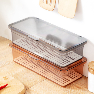 筷子盒带盖防尘沥水家用厨房置物架塑料放筷勺子叉餐具收纳盒