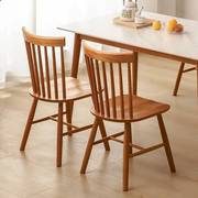 樱桃木餐椅子白橡木(白橡木)瓦力，椅格林椅，温莎椅子韩式椅子日式北欧餐