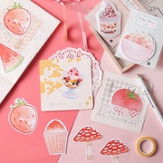 粉色小清新甜蜜系列便签纸，便利贴可爱留言记事便条贴草莓n次贴