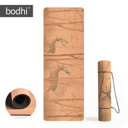 bodhi天然橡胶瑜伽垫软木tpe专业初学者加厚无味防滑运动健身地垫