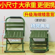 小马扎折叠凳子结实便携式钓椅靠背露营板凳家用户外马札加厚椅子