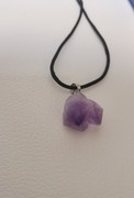 紫水晶原石吊坠乌拉圭天然水晶带皮绳做真实的自己福利超值