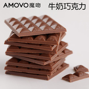amovo魔吻牛奶巧克力考维曲纯可可脂零食儿童比利时进口料