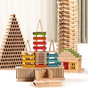 木制搭搭乐叠叠高积木(高积木，)儿童益智力拼装堆塔玩具幼儿园宝宝拼图玩具