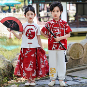 六一儿童表演服中国风演出服宝宝大合唱舞台装男女孩古风舞蹈汉服