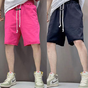 夏季薄款短裤男宽松五分裤，糖果色哈伦裤，潮流运动裤衩沙滩裤休闲裤