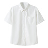 JK衬衫制服方尖领短袖上衣女装学院风 班校服女衬衫白色工作