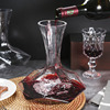 欧式几何红酒醒酒器创意玻璃分酒器高脚杯锤纹家用葡萄酒具香槟杯