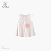 卡拉贝熊纯女童夏季可爱条纹，最爱草莓婴童短袖连衣裙