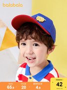 巴拉巴拉儿童帽子男童，男孩棒球帽韩版潮酷百搭遮阳帽舒适自然时尚