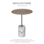 mozuo墨佐北欧现代极简天然大理石，茶几轻奢客厅，沙发咖啡桌小边几
