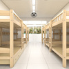 子母床儿童床实木松木床母子床上下铺成人工厂学校双层床高低木床
