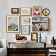 欧式轻奢艺术复古风景装饰画组合客厅沙发背景墙挂画卧室北欧壁画
