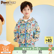 PawinPaw卡通小熊童装夏季男童满印时尚外套舒适
