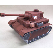 儿童手工折纸DIY拼装立体3D纸质模型仿真卡通坦克军事纸模型玩具