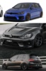 高尔夫7gti\7.5\golf7gti\7.5改装robot款前杠\后唇\大包围