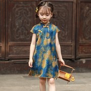 女童古装旗袍礼服新中式连衣裙夏儿童唐装中国风日常服饰古风洋气