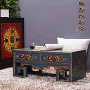 藏式小茶几彩绘炕，几实木茶桌，小桌子炕桌复古飘窗桌榻榻米仿古家具