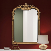 欧式玄关装饰镜子壁挂创意壁炉镜背景墙餐边镜样板间客厅轻奢挂镜