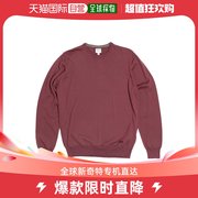 香港直发armanicollezioni男士砖红色羊毛，圆领毛衣scm20msc01