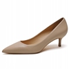 New Elegant Classic Women Pumps For Woman Solid Genuine Leat