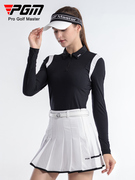 高尔夫服装女2023网球服女秋冬速干运动polo衫女长袖修身显瘦