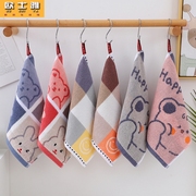 儿童小毛巾幼儿园小方巾纯棉，卡通挂式四方正方形，婴儿口水巾擦手帕