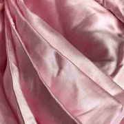 浅粉红色 100桑蚕丝素绉缎连衣裙布料R服装料床品o被套料 按米卖