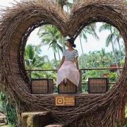 2023网红鸟巢吊椅巴厘岛沙滩大型藤编摇椅户外景点，民宿拍照打卡秋