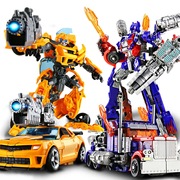变形金刚玩具擎天柱大黄蜂，汽车机器人恐龙，模型儿童变形玩具男孩