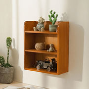 ()实木抽屉式收纳柜，木质储物柜挂壁柜展示小木柜，格两抽3层