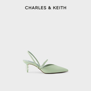CHARLES＆KEITH女鞋CK1-60280289女士一字带尖头高跟婚鞋