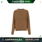 99新未使用香港直邮Prada 普拉达 女士 驼色羊绒毛衣 P24A3CS
