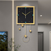 时钟挂钟客厅设计师2024立体创意简约时尚大气家用静音钟表