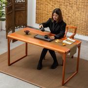高档新中茶桌椅，组合办公室实约木茶台现代茶几套装一体家用喝式茶
