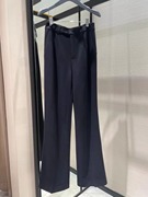 华来阿玛施特品牌2023秋装，高腰纽扣直筒，微喇裤垂感抗皱西裤女裤子