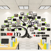 办公室装饰员工风采团队照片墙企业文化墙设计贴纸励志墙贴3d立体