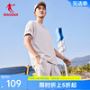 中国乔丹运动套装男2024夏季INS风情侣宽松透气T恤短裤两件套