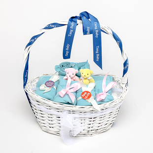 新生儿用品礼盒春夏秋季婴儿有机棉衣服套装满月宝宝套盒礼物