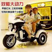 儿童电动三轮车摩托车，充电男女小孩宝宝，玩具电瓶童车可坐双人大号